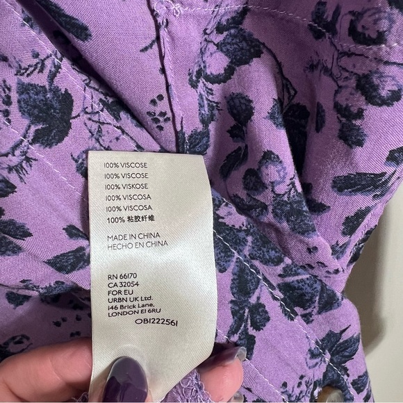 Pilcro Anthropologie Blouse Top Shirt Floral Romy Relaxed Button Oversized Linen - Picture 10 of 14